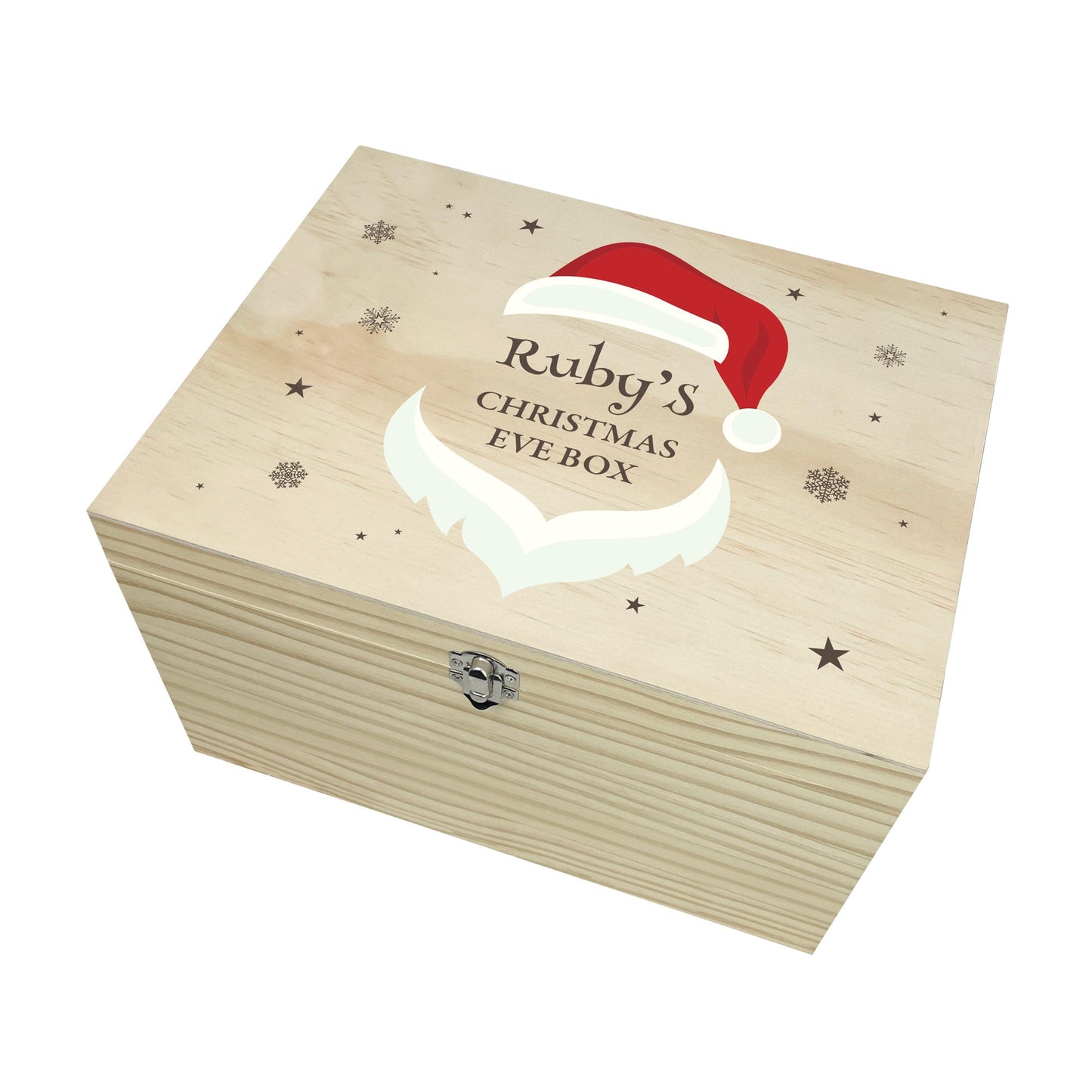 Personalised Santa Face Christmas Eve Box - 4 Sizes