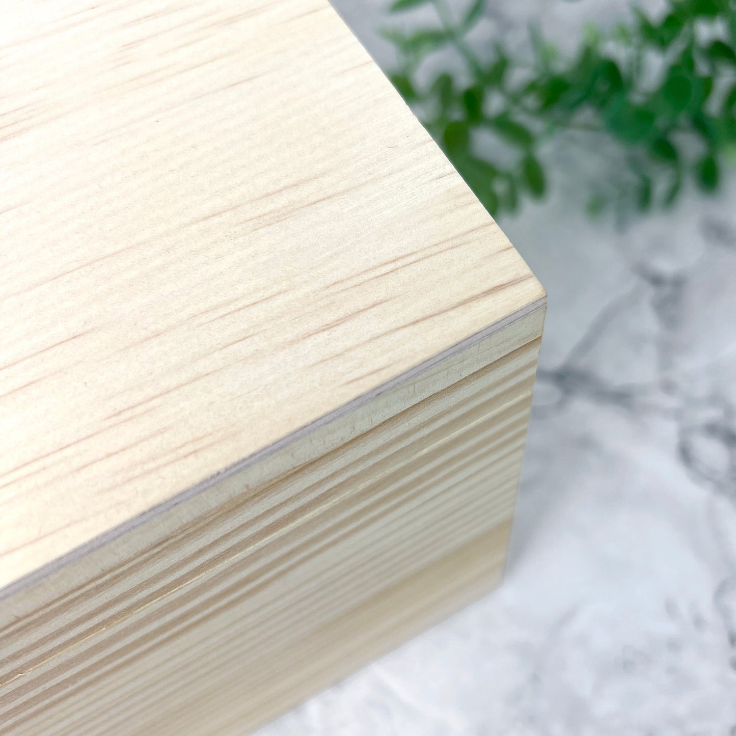 Personalised Couples Names Pine Photo Keepsake Memory Box - 4 Sizes