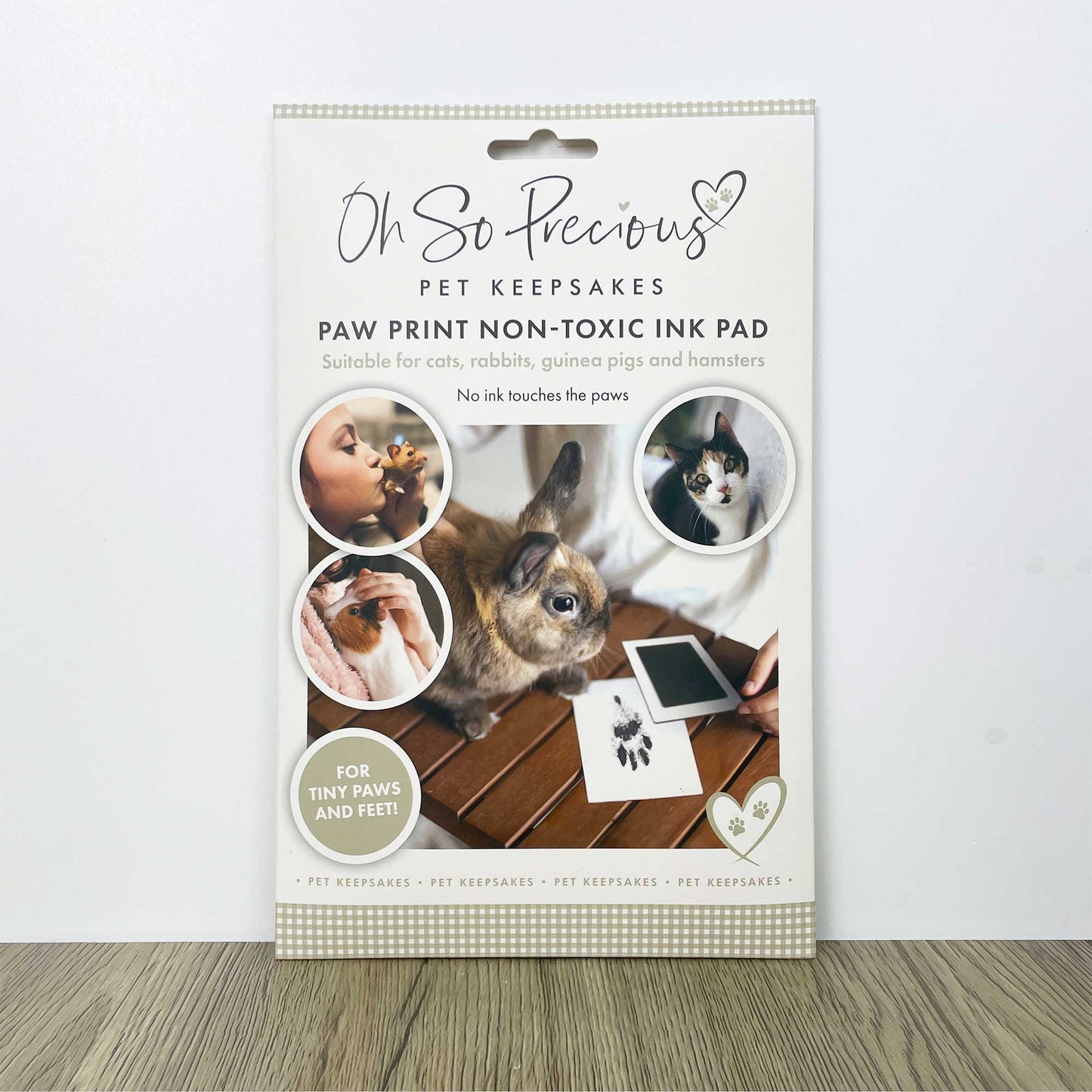 Paw Print Non-toxic Paw Print Ink Pad Kit For Small Mammals