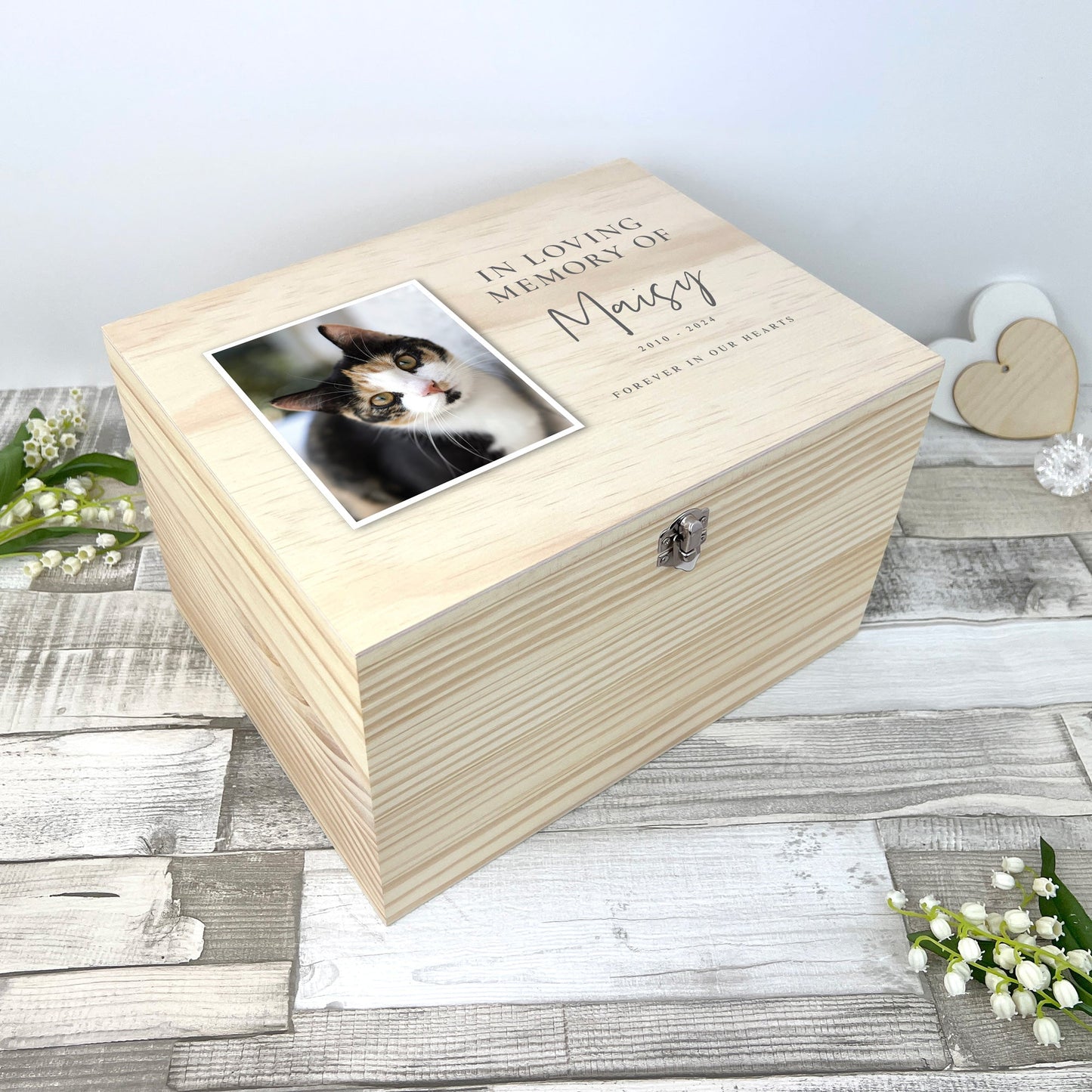 Personalised In Loving Memory Of Photo Pet Memorial Keepsake Box - 4 Sizes