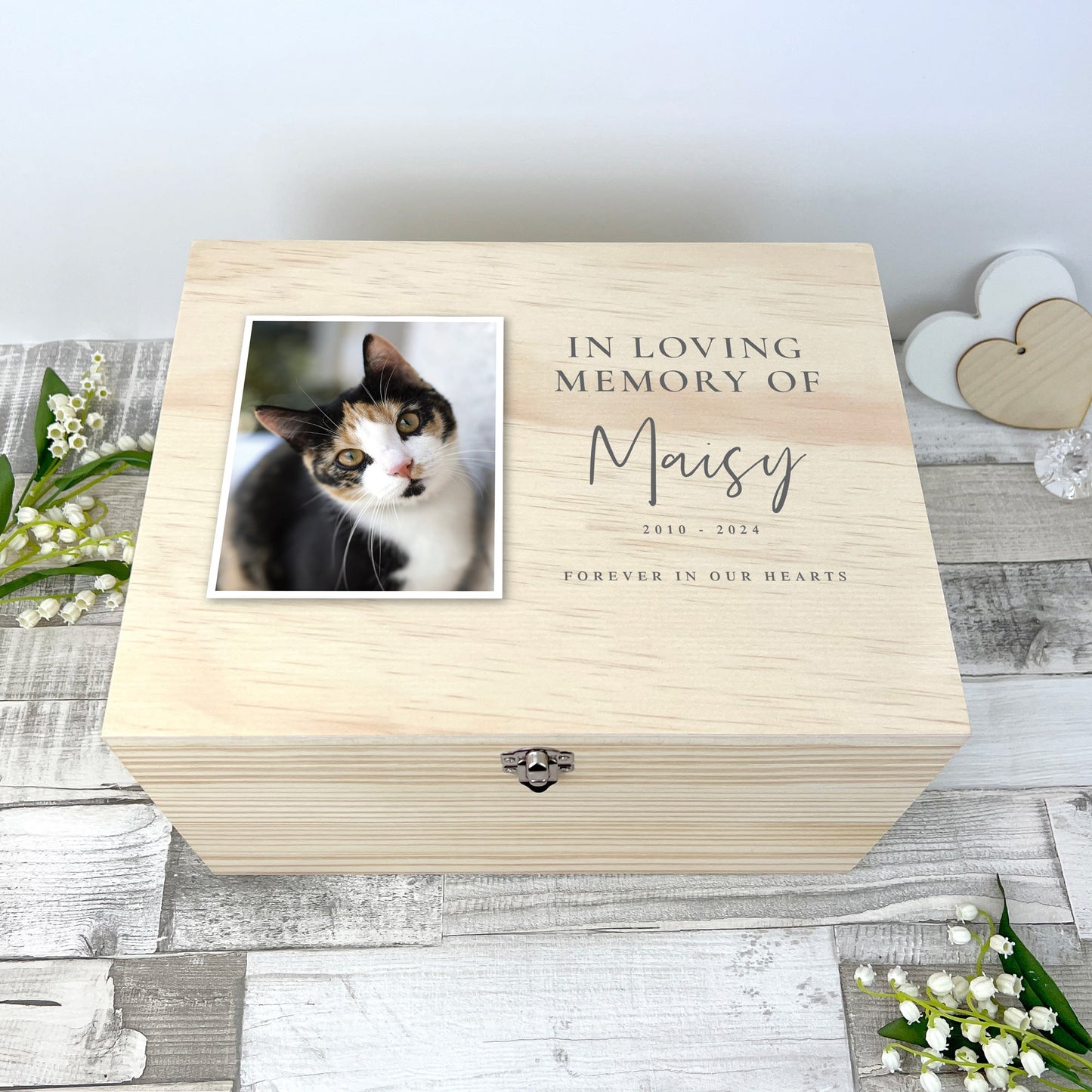 Personalised In Loving Memory Of Photo Pet Memorial Keepsake Box - 4 Sizes
