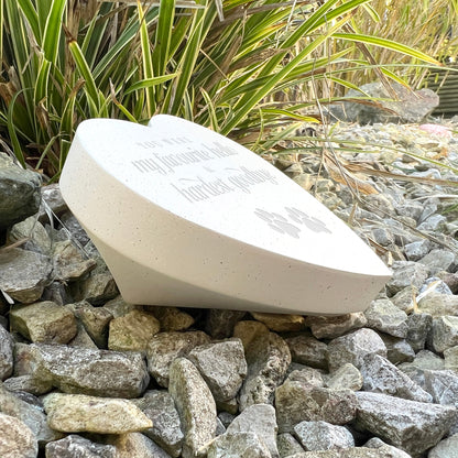 Hardest Goodbye Resin Heart - Carton of 12