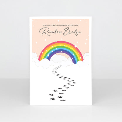 A6 Sympathy Cards For Children - Rainbow Bridge (Pack of 20)