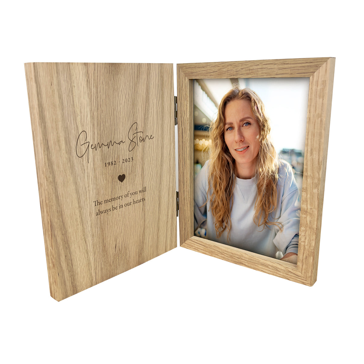 Personalised Memorial Book Photo Frame