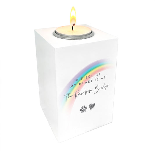 Rainbow Bridge White Tea Light Holder - Carton of 12