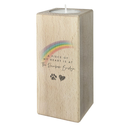 Rainbow Bridge Wooden Tea Light Holder - Carton of 12