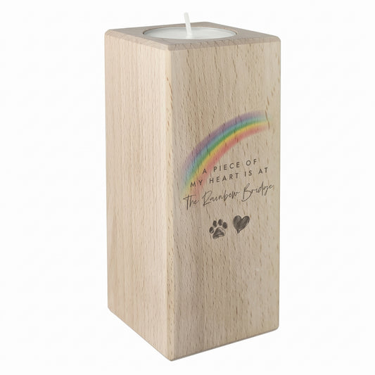 Rainbow Bridge Wooden Tea Light Holder - Carton of 12