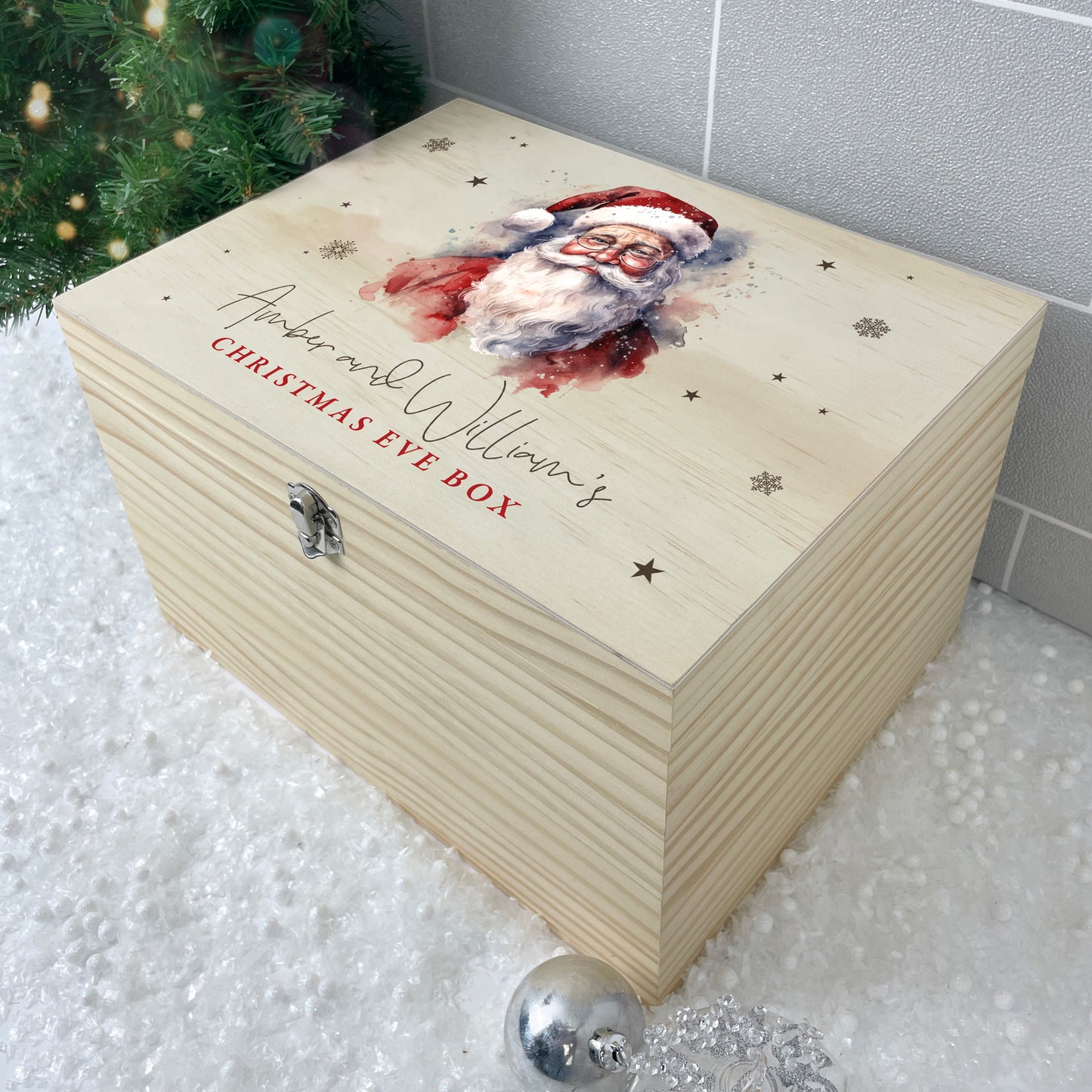 Personalised Traditional Santa Christmas Eve Box - 4 Sizes