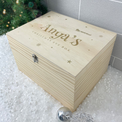 Personalised Santa Sleigh Christmas Eve Box - 4 Sizes