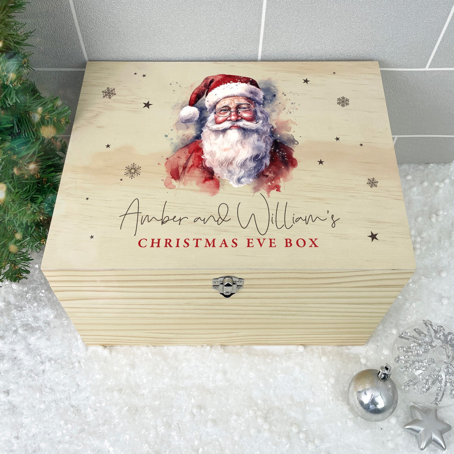 Personalised Traditional Santa Christmas Eve Box - 4 Sizes