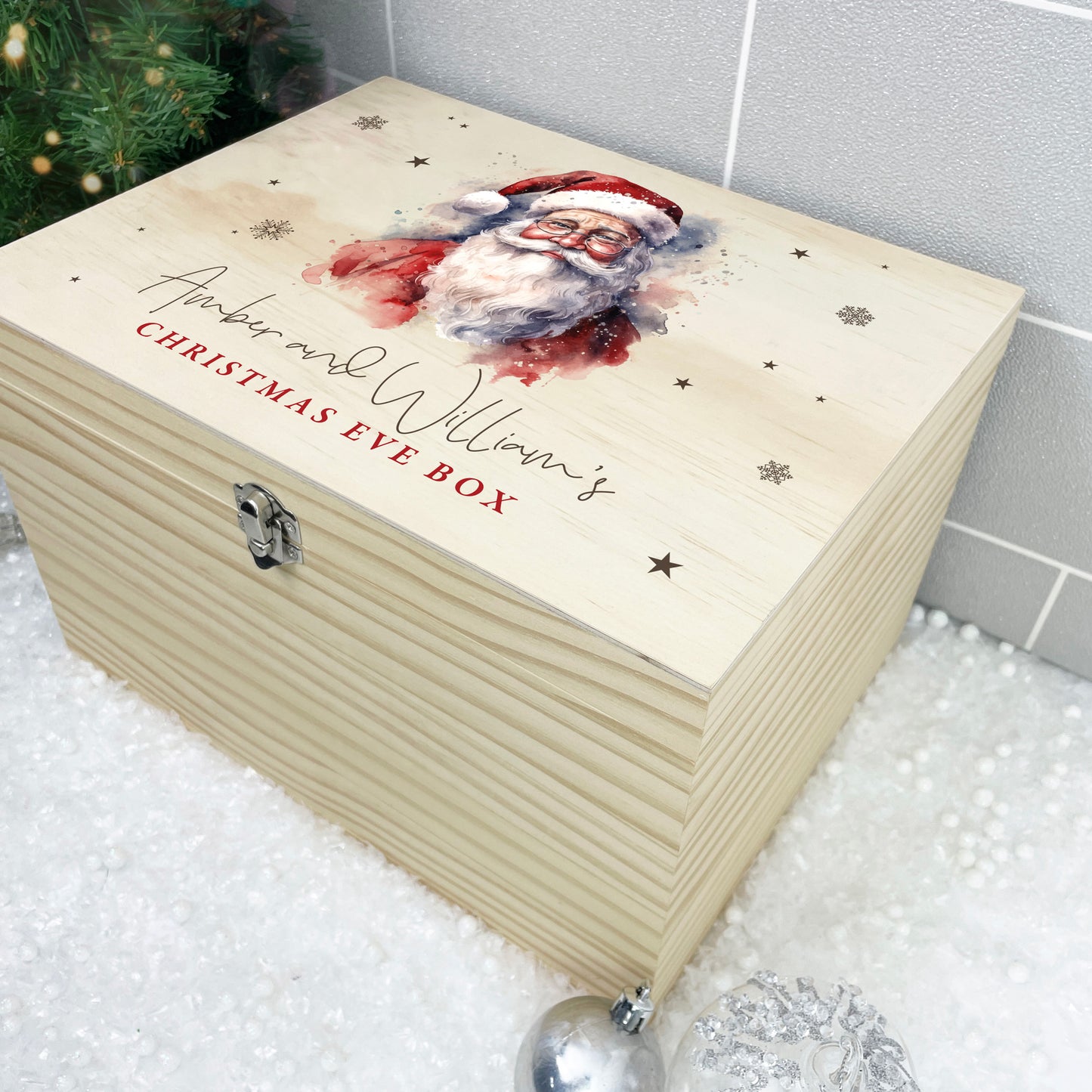 Personalised Traditional Santa Christmas Eve Box - 4 Sizes