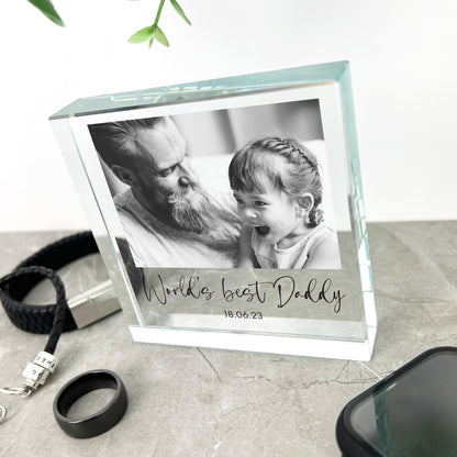 Personalised Free Text Photo Crystal Token