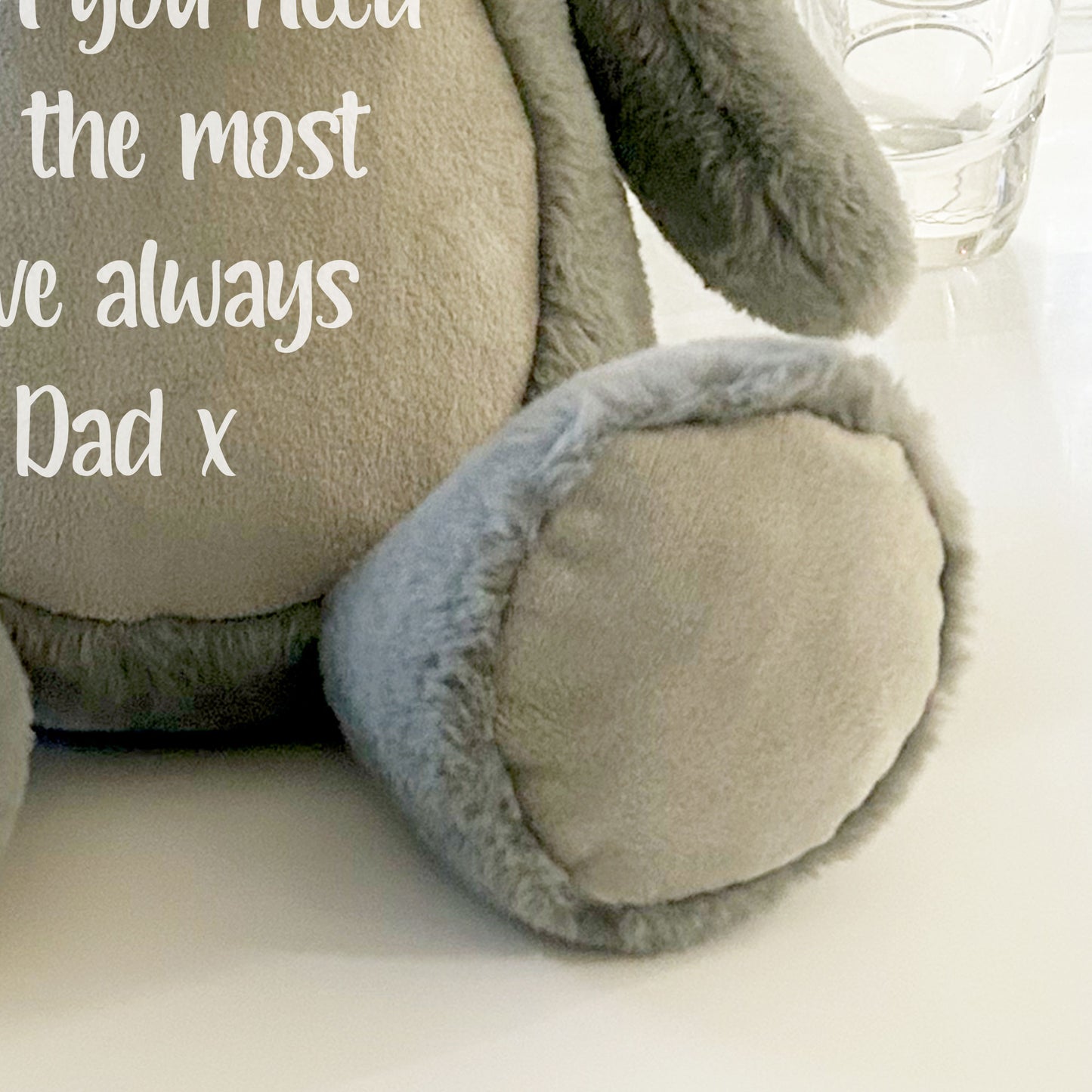 Personalised Ashes Keepsake Memory Bear - Grey