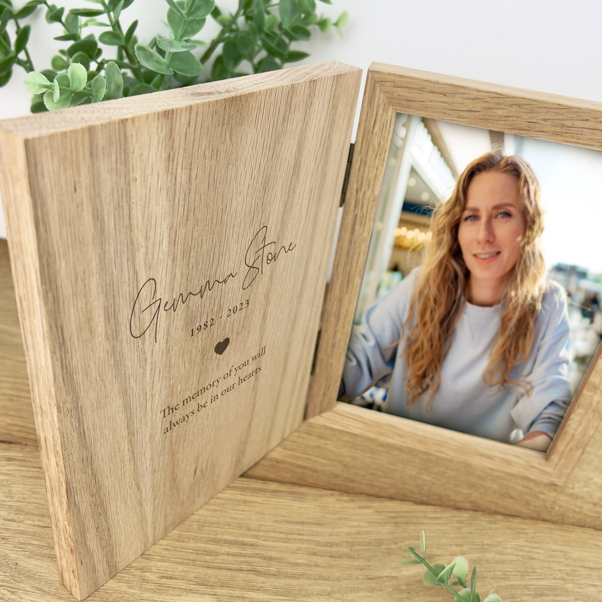 Personalised Memorial Book Photo Frame