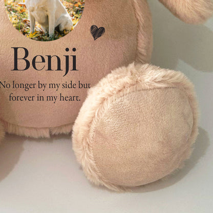 Personalised Photo Paw Prints Heart Comfort Keepsake Dog