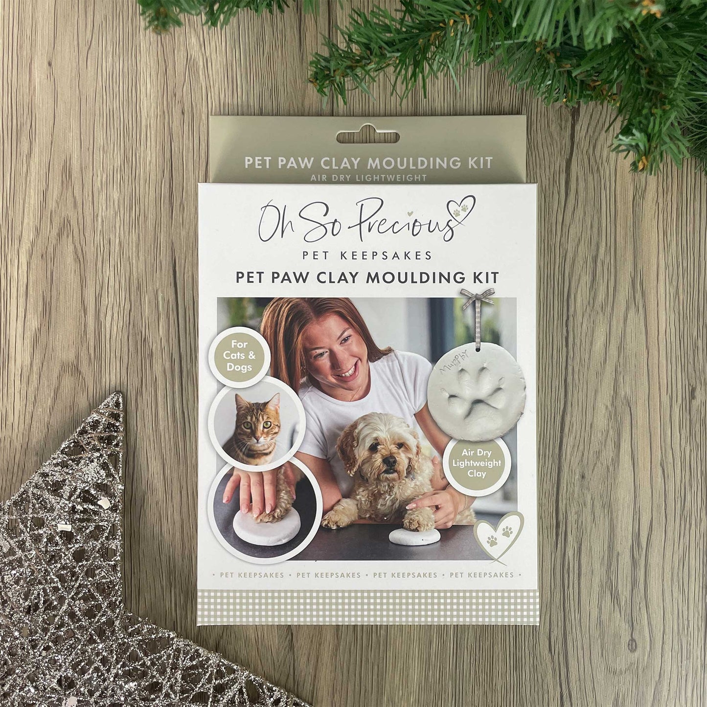 Clay Pet Paw Print Impression Moulding Kit