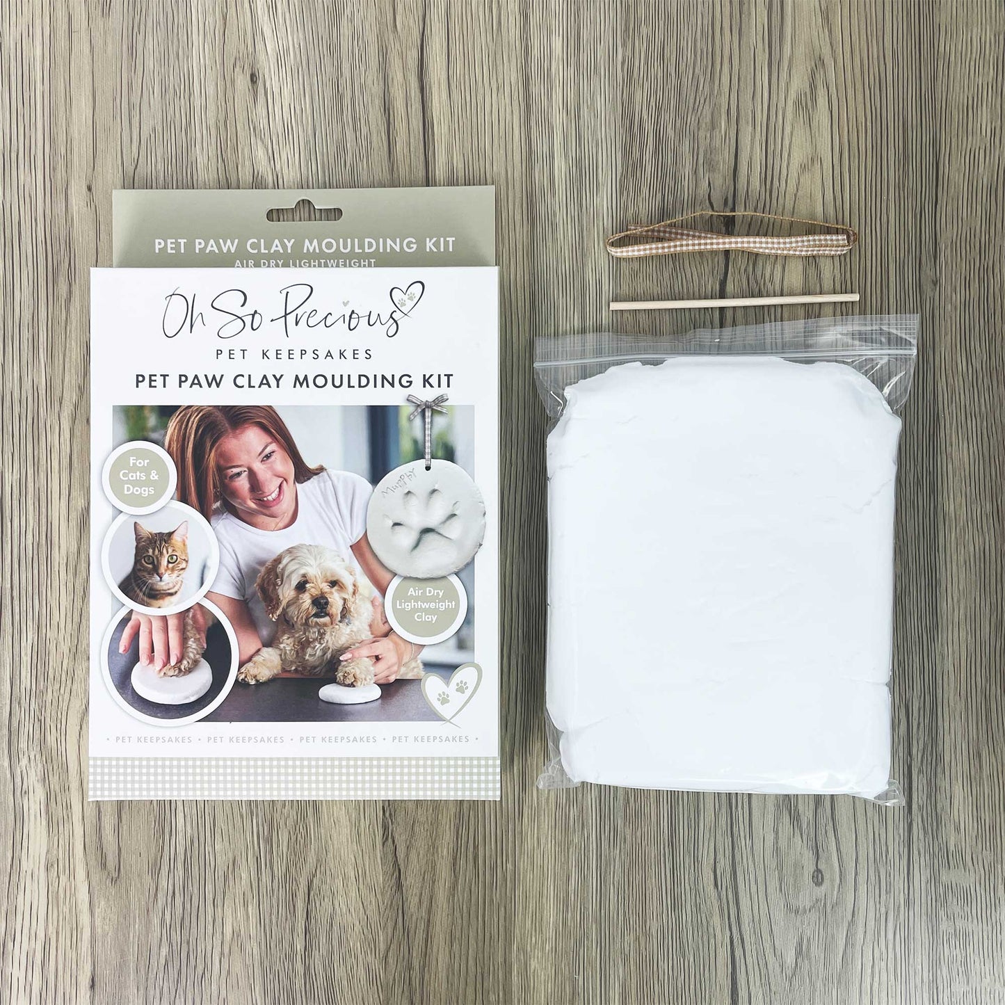 Clay Pet Paw Print Impression Moulding Kit