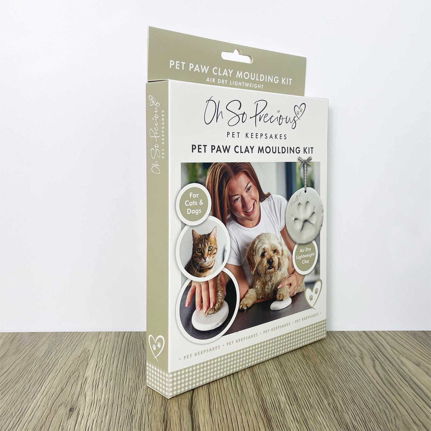 Clay Pet Paw Print Impression Moulding Kit