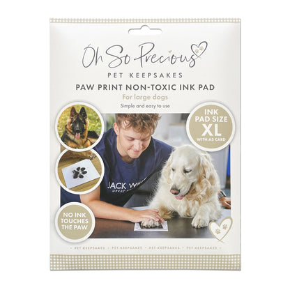Pet Safe Non-toxic Paw Print Ink Pad Kit for Larger Paws