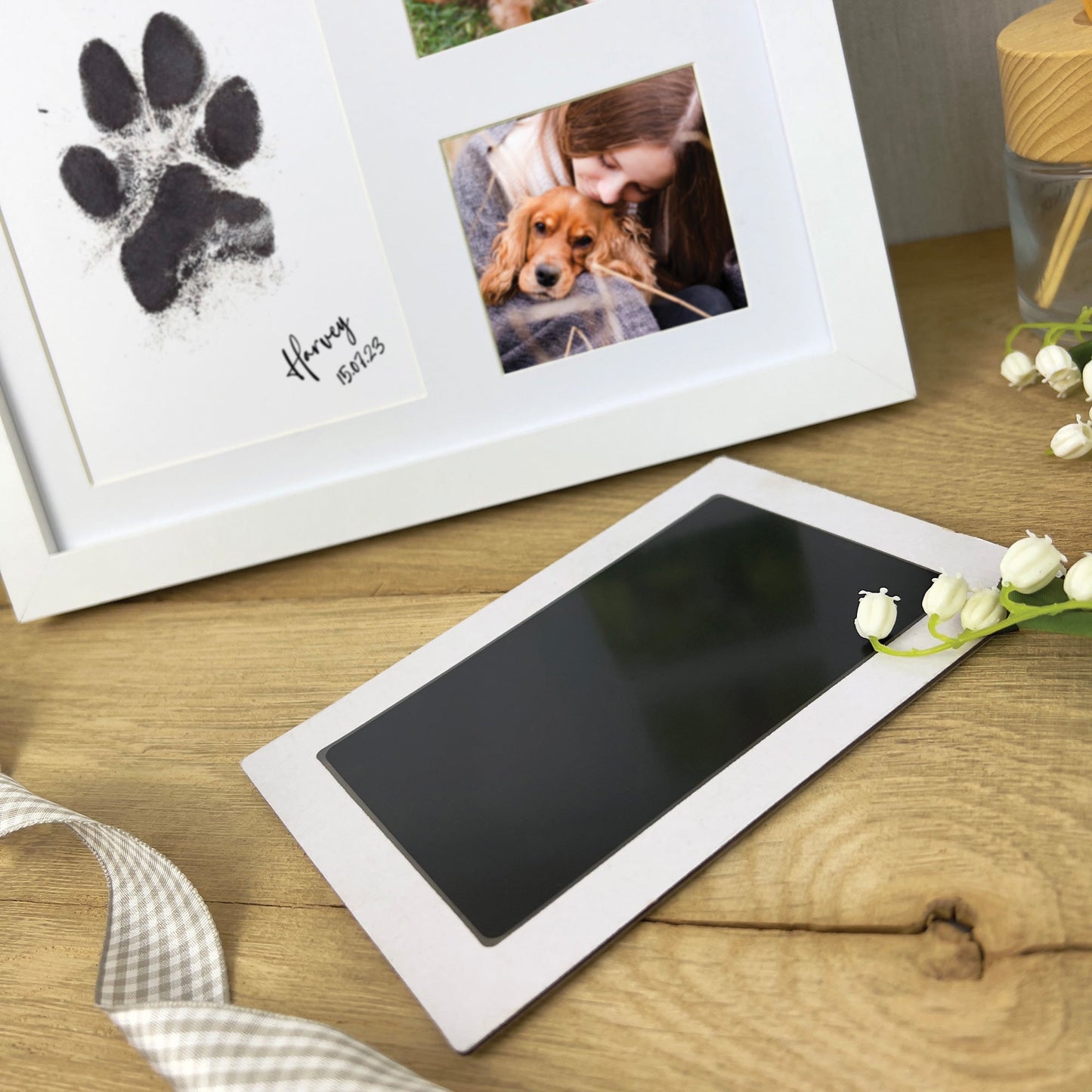 Personalised Paw Print Ink Keepsake Photo Frame Kit