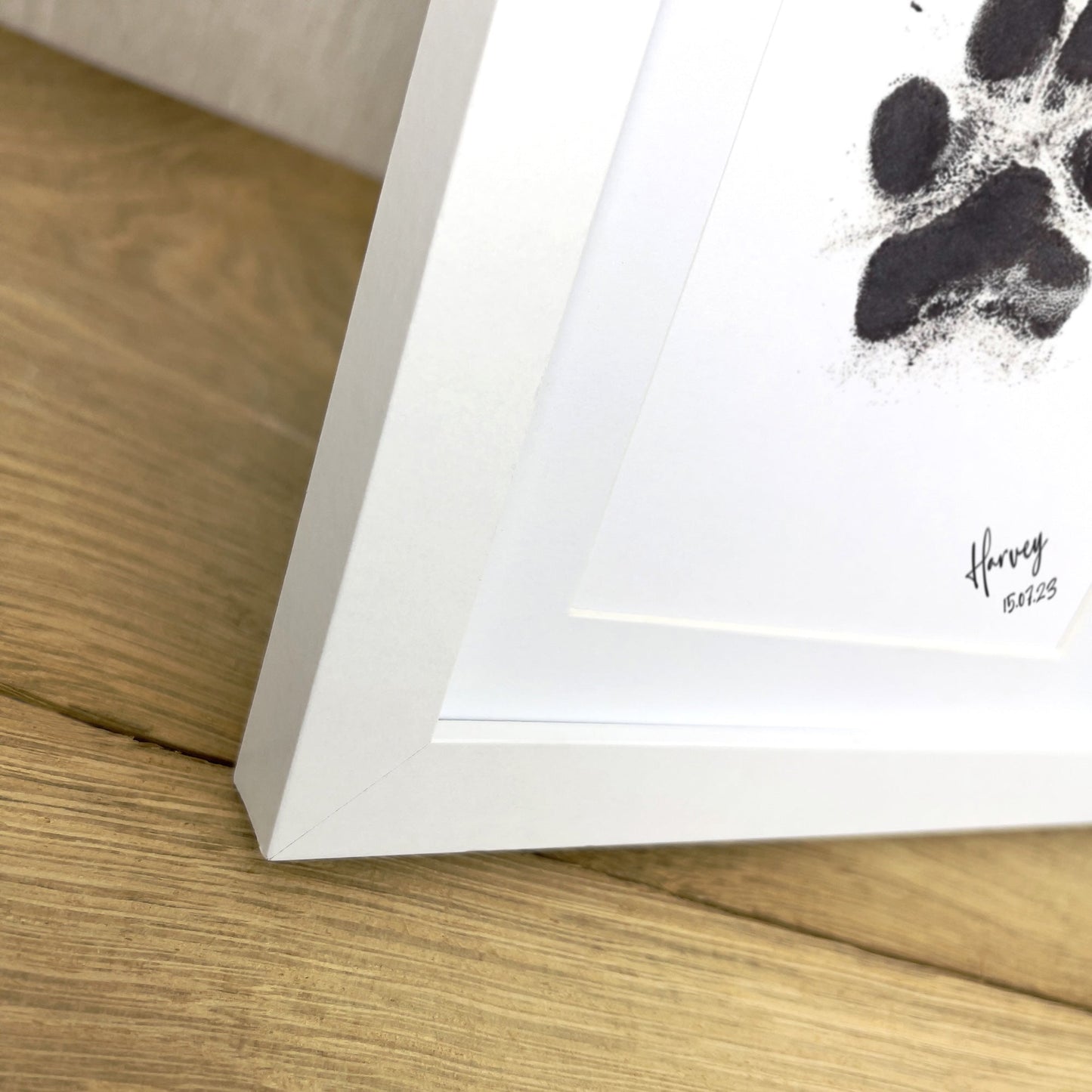 Personalised Paw Print Ink Keepsake Photo Frame Kit