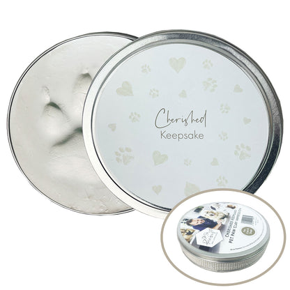 Pet Paw Print Clay Impression Tin