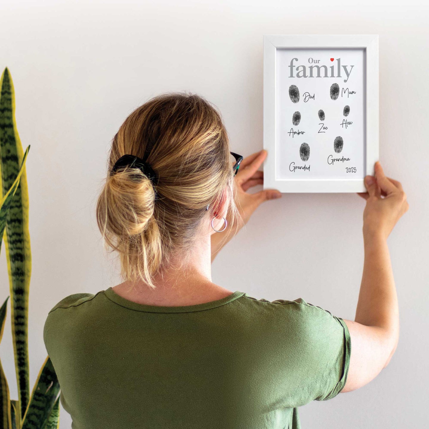 Family Fingerprints Picture Frame