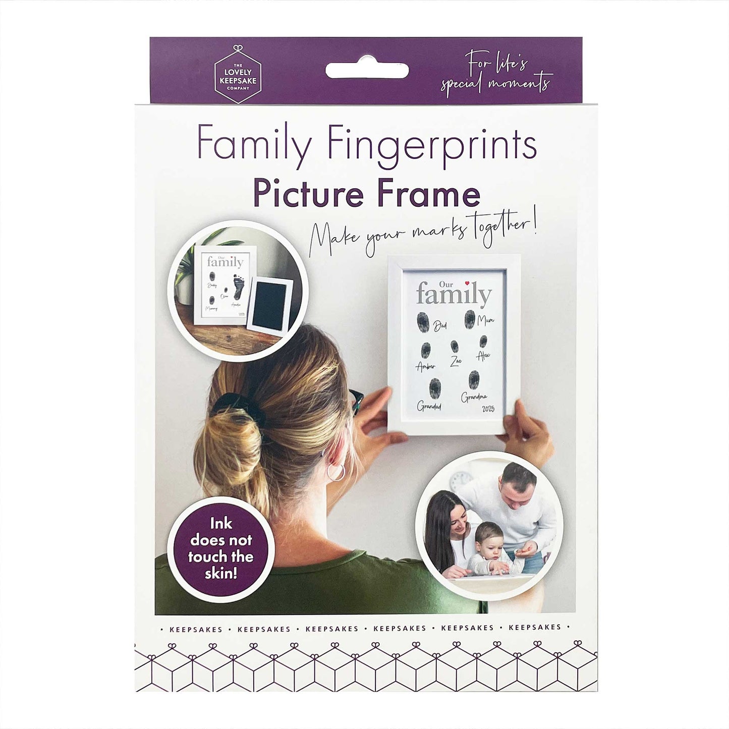 Family Fingerprints Picture Frame