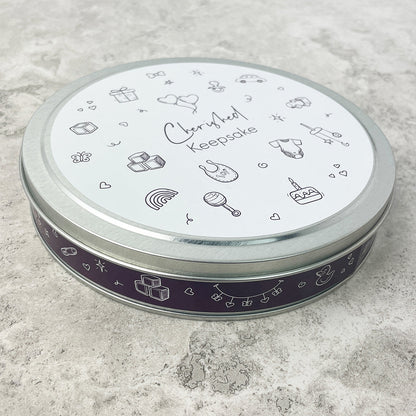 Baby Hand or Foot Print Clay Impression Tin