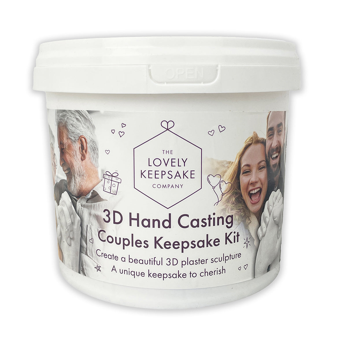3D Hand Casting Couples Keepsake Kit