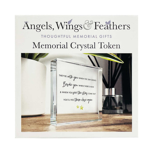 Thoughtful Memorial Crystal Token
