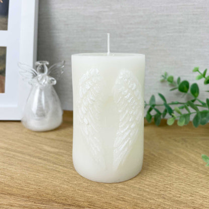 3D Guardian Angel wings Candle